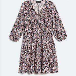 Donna Morgan Multicolor Floral Long Sleeve Dress